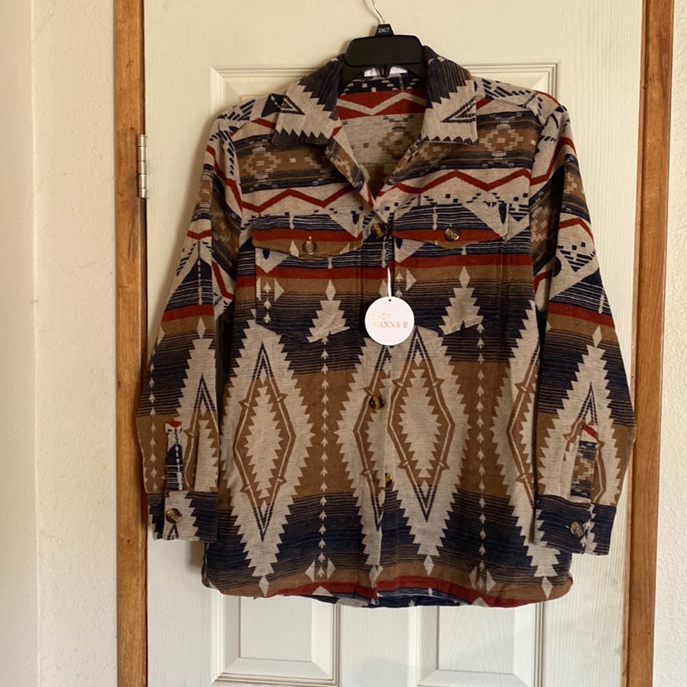 Aztec Shirt Jacket